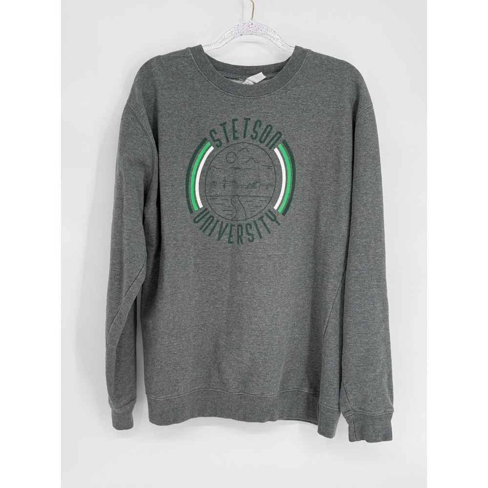 Uscape Apparel Stetson University‎ Sweatshirt Mens Gray Crewneck Graphic Sz XL